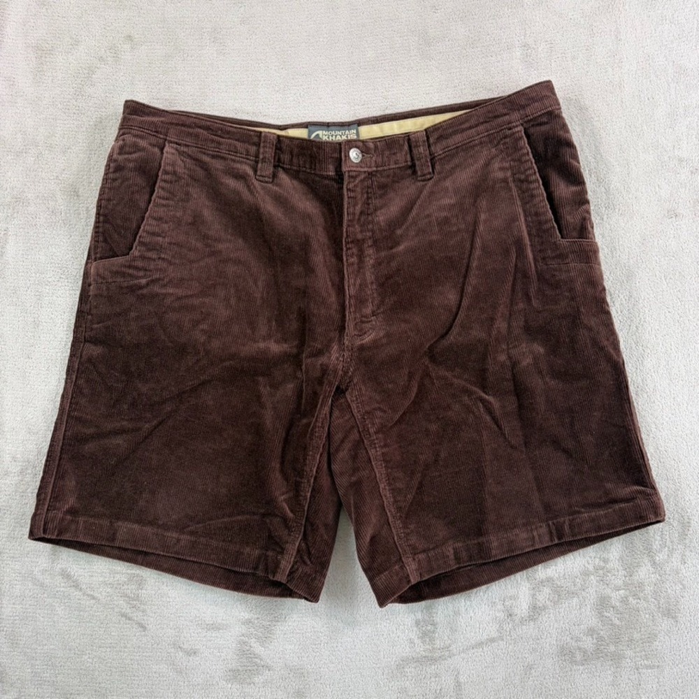 Mountain Khakis Cottonwood Cord Shorts in Brown Men 42x9 Gorpcore Outdoors Beach